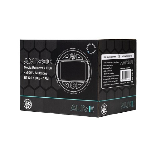 DLS AMR30D, SKAITMENINIS MEDIA IMTUVAS BLUETOOTH 5.0, AUX, IP66 ATSPARUMO APLINKOS VEIKSNIAMS STANDARTAS 