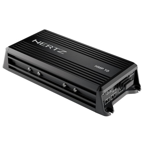 HERTZ HMP 1D, VANDENS TRANSPORTUI SKIRTAS MONO GARSO STIPRINTUVAS GALIA: 300W, ĮMONTUOTAS DSP, THD: 0.1 % 