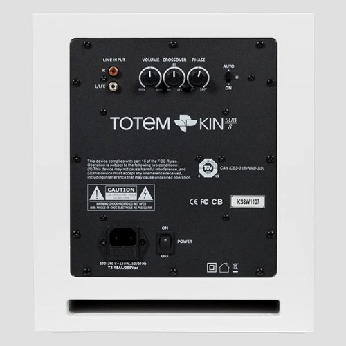 TOTEM ACOUSTIC KIN SUB 8, AKTYVI ŽEMŲ DAŽNIŲ KOLONĖLĖ