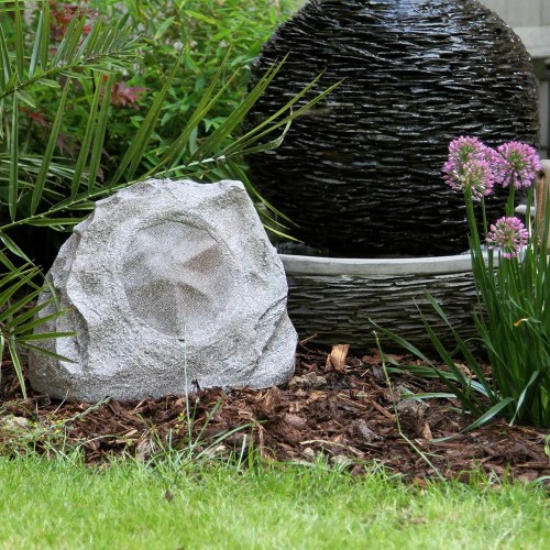 LITHE AUDIO ALL-IN-ONE BLUETOOTH OUTDOOR GARDEN ROCK, SODUI SKIRTAS BE