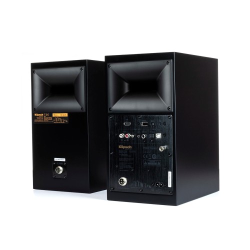 KLIPSCH THE FIVES, AKTYVIOS LENTYNINĖS GARSO KOLONĖLĖS SU HDMI IR PHONO