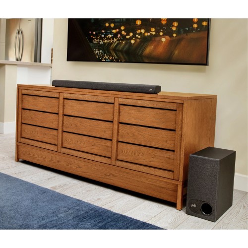 POLK AUDIO SIGNA S3, SOUNDBARAS SU BELAIDE ŽEMŲ DAŽNIŲ GARSO KOLONĖLE POLK AUDIO SIGNA S3, SOUNDBARAS SU BELAIDE ŽEMŲ DAŽNIŲ GARSO KOLONĖLE
