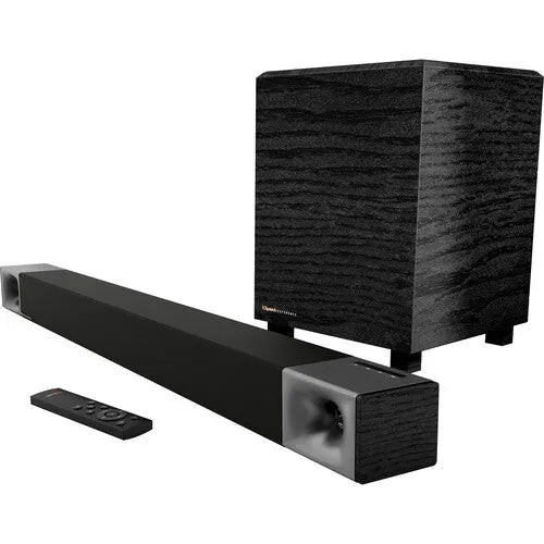 KLIPSCH CINEMA 400, SOUNDBARAS SU BELAIDE ŽEMŲ DAŽNIŲ GARSO KOLONĖLE
