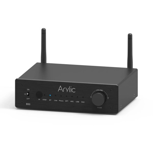 ARYLIC B50, BLUETOOTH STEREO STIPRINTUVAS SU AUDIO SIŲSTUVU, HDMI ARC ARYLIC B50, BLUETOOTH STEREO STIPRINTUVAS SU AUDIO SIŲSTUVU, HDMI ARC
