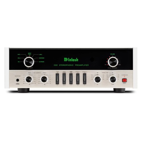 MCINTOSH C22 MK V, 2-JŲ KANALŲ LEMPINIS PRADINIS STIPRINTUVAS MCINTOSH C22 MK V, 2-JŲ KANALŲ LEMPINIS PRADINIS STIPRINTUVAS