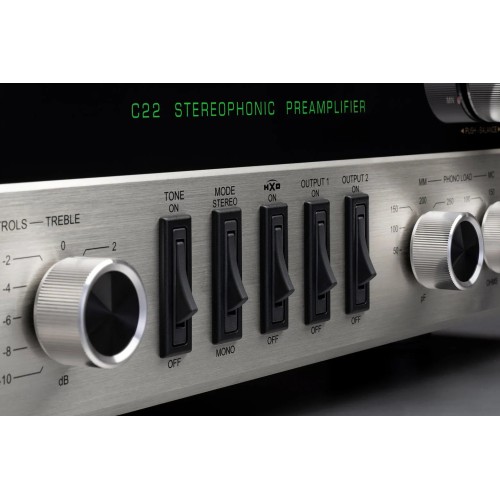 MCINTOSH C22 MK V, 2-JŲ KANALŲ LEMPINIS PRADINIS STIPRINTUVAS