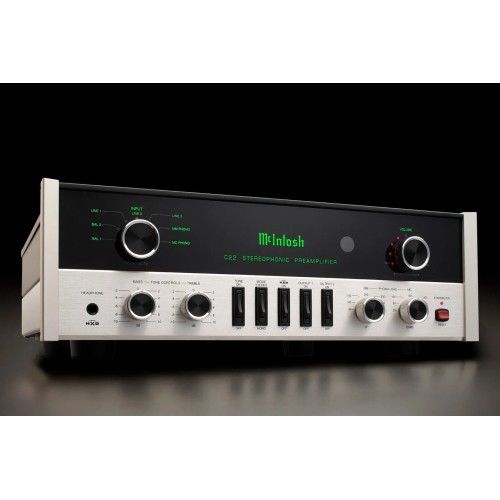 MCINTOSH C22 MK V, 2-JŲ KANALŲ LEMPINIS PRADINIS STIPRINTUVAS