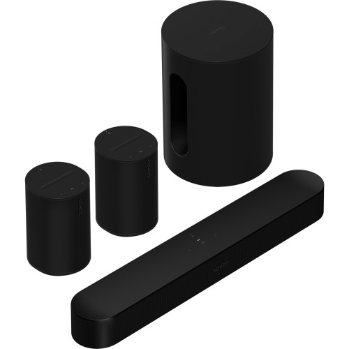 SONOS GARSIAKALBIŲ RINKINYS, BEAM + SUB MINI + 2X ERA 100
