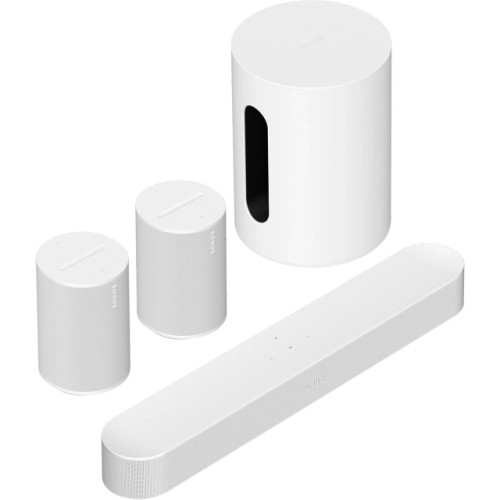SONOS GARSIAKALBIŲ RINKINYS, BEAM + SUB MINI + 2X ERA 100 SONOS GARSIAKALBIŲ RINKINYS, BEAM + SUB MINI + 2X ERA 100