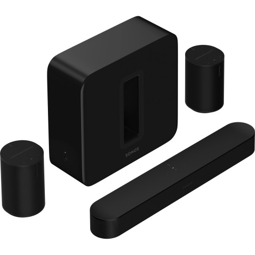 SONOS GARSIAKALBIŲ RINKINYS, BEAM + SUB + 2X ERA 100