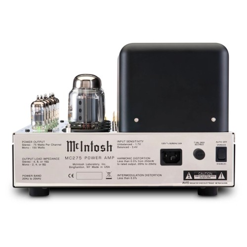 MCINTOSH MC275, 2-JŲ KANALŲ LEMPINIS GALIOS STIPRINTUVAS