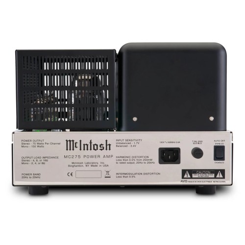 MCINTOSH MC275, 2-JŲ KANALŲ LEMPINIS GALIOS STIPRINTUVAS