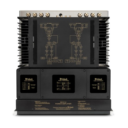MCINTOSH MC312, 2-JŲ KANALŲ TRANZISTORINIS GALIOS STIPRINTUVAS MCINTOSH MC312, 2-JŲ KANALŲ TRANZISTORINIS GALIOS STIPRINTUVAS
