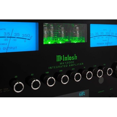 MCINTOSH MA12000, 2-JŲ KANALŲ INTEGRUOTAS HIBRIDINIS STIPRINTUVAS
