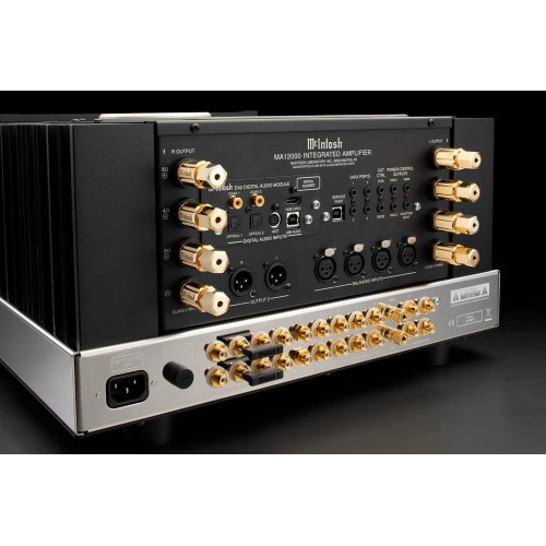 MCINTOSH MA12000, 2-JŲ KANALŲ INTEGRUOTAS HIBRIDINIS STIPRINTUVAS