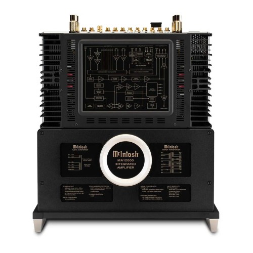 MCINTOSH MA12000, 2-JŲ KANALŲ INTEGRUOTAS HIBRIDINIS STIPRINTUVAS