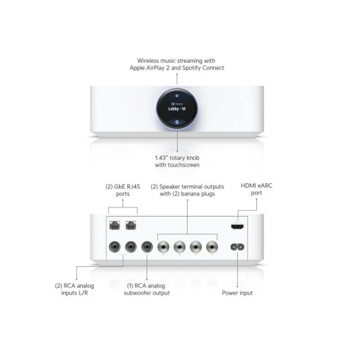 UBIQUITI UNIFI UPL-AMP, TINKLINIS GALIOS STIPRINTUVAS SU HDMI EARC