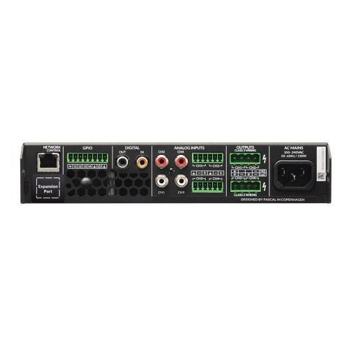 BLAZE POWERZONE CONNECT 504, 4 KANALŲ STIPRINTUVAS SU DSP 500 W BLAZE POWERZONE CONNECT 504, 4 KANALŲ STIPRINTUVAS SU DSP 500 W