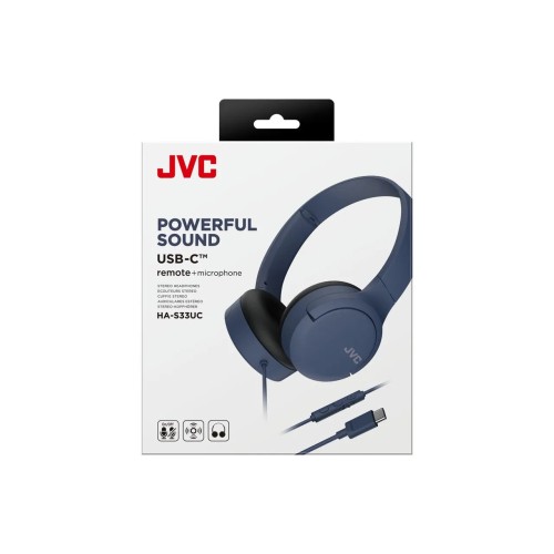 JVC, HA-S33UC-AU, MĖLYNOS SP. DINAMINĖS AUSINĖS, MIKROFONAS JVC, HA-S33UC-AU, MĖLYNOS SP. DINAMINĖS AUSINĖS, MIKROFONAS