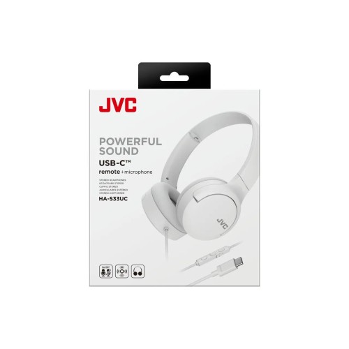 JVC, HA-S33UC-WU, BALTOS SP. DINAMINĖS AUSINĖS, MIKROFONAS JVC, HA-S33UC-WU, BALTOS SP. DINAMINĖS AUSINĖS, MIKROFONAS