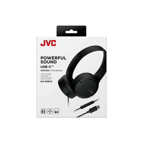JVC, HA-S33UC-BU, JUODOS SP. DINAMINĖS AUSINĖS, MIKROFONAS