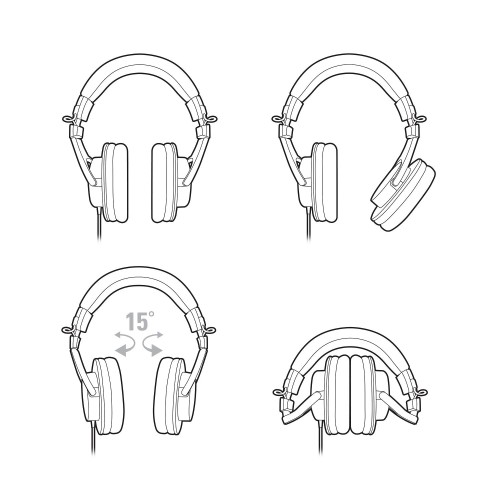 AUDIO-TECHNICA ATH-M30X, OVER-EAR PROFESIONALIOS MONITORINĖS AUSINĖS AUDIO-TECHNICA ATH-M30X, OVER-EAR PROFESIONALIOS MONITORINĖS AUSINĖS