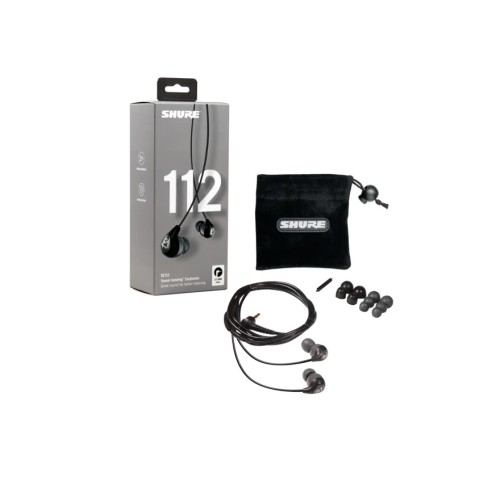 SHURE SE112-GR, IN-EAR TIPO AUSINĖS SU IŠORINIŲ GARSŲ SLOPINIMO FUNKCIJA (ĮVAIRIŲ SPALVŲ)