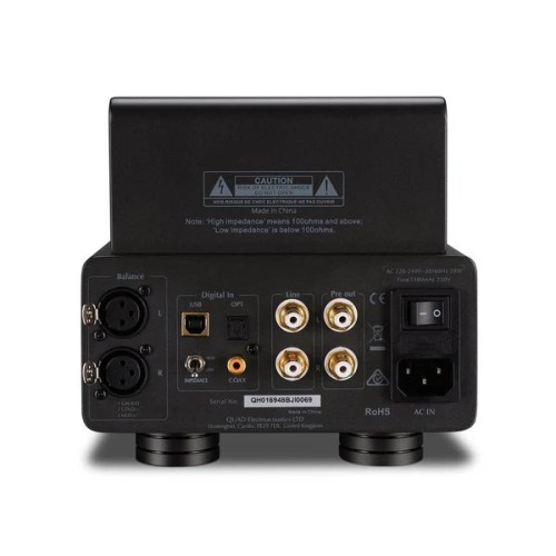 QUAD PA-ONE+, AUSINIŲ STIPRINTUVAS SU DAC QUAD PA-ONE+, AUSINIŲ STIPRINTUVAS SU DAC