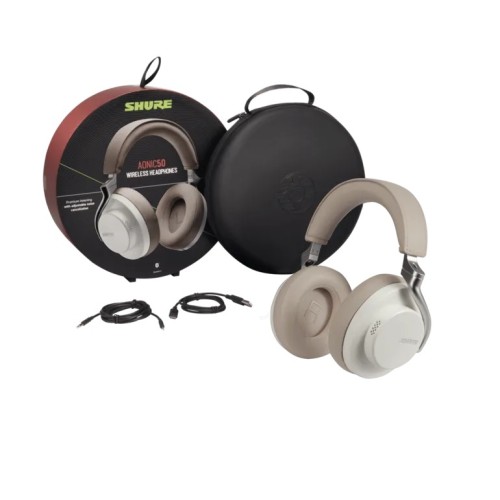 SHURE AONIC 50, BELAIDĖS OVER-EAR TIPO AUSINĖS SU IŠORINIŲ GARSŲ SLOPI