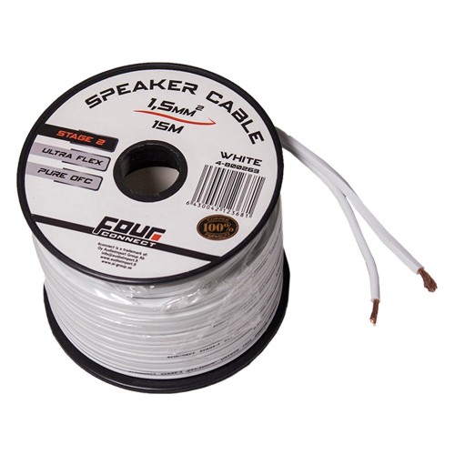 FOUR CONNECT 4-800263 OFC-MINISPOOL BALTAS 2X1.5MM2, 15M