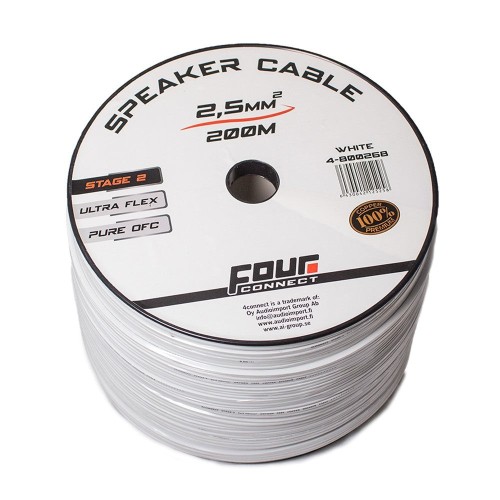 FOUR CONNECT 4-800268 OFC-SPEAKERCABLE BALTAS 2X2.5MM2, 200M