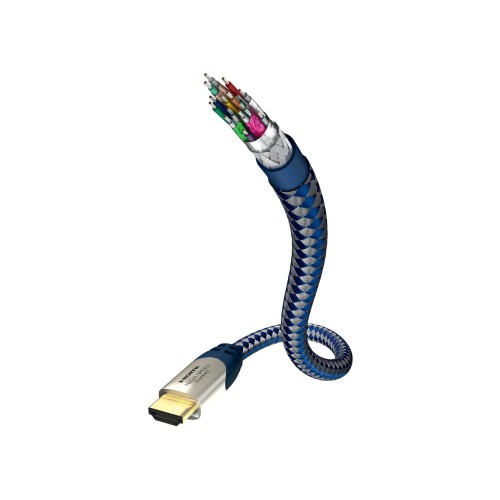 KABELIS HDMI-HDMI KIŠTUKAI 5.0M (HDMI 2.0) IN-AKUSTIK PREMIUM