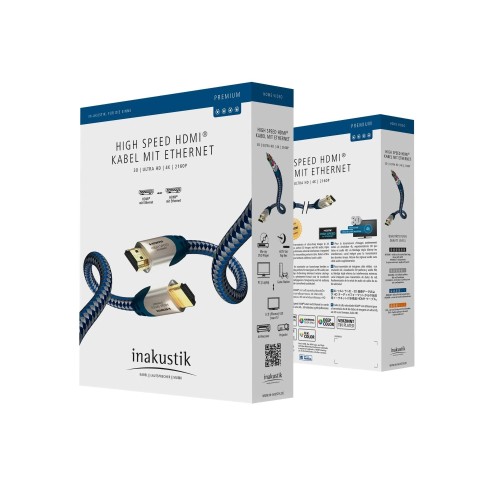 KABELIS HDMI-HDMI KIŠTUKAI 5.0M (HDMI 2.0) IN-AKUSTIK PREMIUM KABELIS HDMI-HDMI KIŠTUKAI 5.0M (HDMI 2.0) IN-AKUSTIK PREMIUM