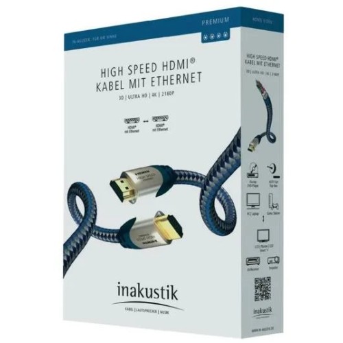 IN-AKUSTIK PREMIUM HDMI-HDMI (HDMI 2.0), KABELIS 5M IN-AKUSTIK PREMIUM HDMI-HDMI (HDMI 2.0), KABELIS 5M