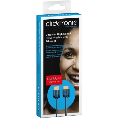 CLICKTRONIC HDMI (0.5M ILGIO), DIDELIO GREIČIO KABELIS