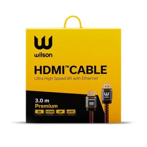 WILSON PREMIUM HDMI CABLE, PREMIUM KLASĖS SIGNALINIS HDMI KABELIS (3M) WILSON PREMIUM HDMI CABLE, PREMIUM KLASĖS SIGNALINIS HDMI KABELIS (3M)