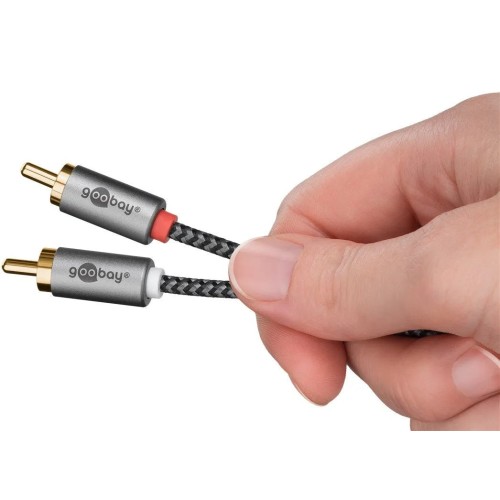 GOOBAY AUDIO ADAPTER CABLE AUX, 3.5 MM Į 2X RCA GARSO KABELIS, 2 M