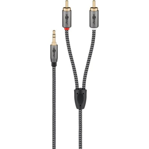 GOOBAY AUDIO ADAPTER CABLE AUX, 3.5 MM Į 2X RCA GARSO KABELIS, 2 M