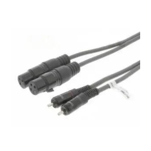 CKA703/2W 2X RCA (K) <> 2X XLR 3PIN (L), (1.5 M.) SIGNALINIS RCA KABELIS CKA703/2W 2X RCA (K) <> 2X XLR 3PIN (L), (1.5 M.) SIGNALINIS RCA KABELIS