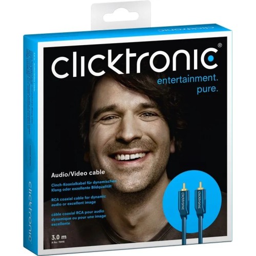 CLICKTRONIC, (5M) RCA KABELIS