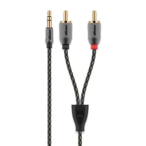 KABELIS RCA JACK, 2XRCA, 1X3.5MM KIŠTUKAI, 1.5M