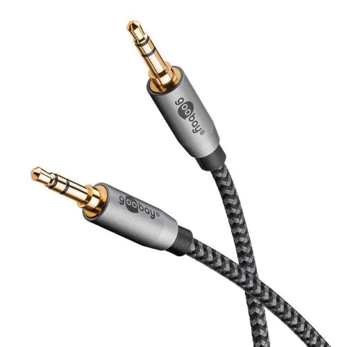 GOOBAY PLUS AUDIO CONNECTION CABLE, 3.5 MM AUX STEREO KABELIS, 1 M