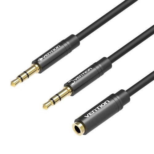VENTION BBOBY 0.3M, MINI 3.5MM - 2X3.5MM AUX KABELIS