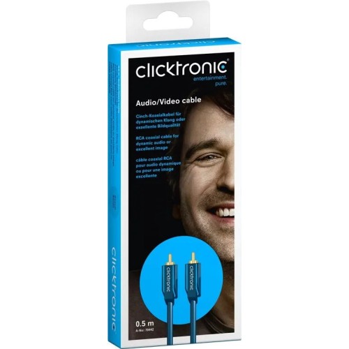 CLICKTRONIC CASUAL (0.5 M.), AUDIO/VIDEO KABELIS CLICKTRONIC CASUAL (0.5 M.), AUDIO/VIDEO KABELIS
