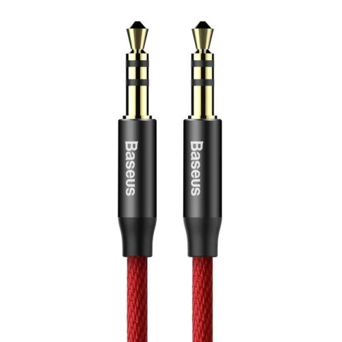 AUX ĮĖJIMO LAIDAS BASEUS AUX YIVEN CABLE BLACK/RED 1M, 3.5MM KIŠTUKAI AUX ĮĖJIMO LAIDAS BASEUS AUX YIVEN CABLE BLACK/RED 1M, 3.5MM KIŠTUKAI