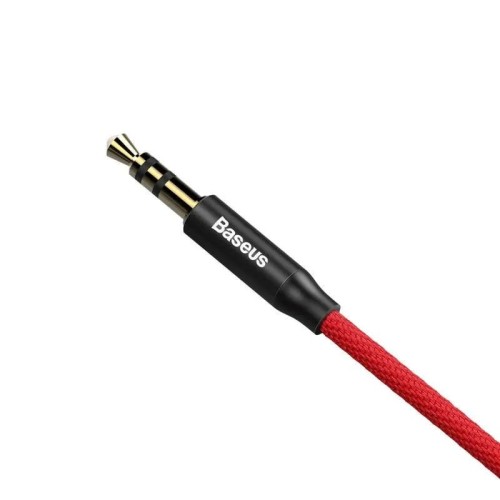 AUX ĮĖJIMO LAIDAS BASEUS AUX YIVEN CABLE BLACK/RED 1M, 3.5MM KIŠTUKAI AUX ĮĖJIMO LAIDAS BASEUS AUX YIVEN CABLE BLACK/RED 1M, 3.5MM KIŠTUKAI