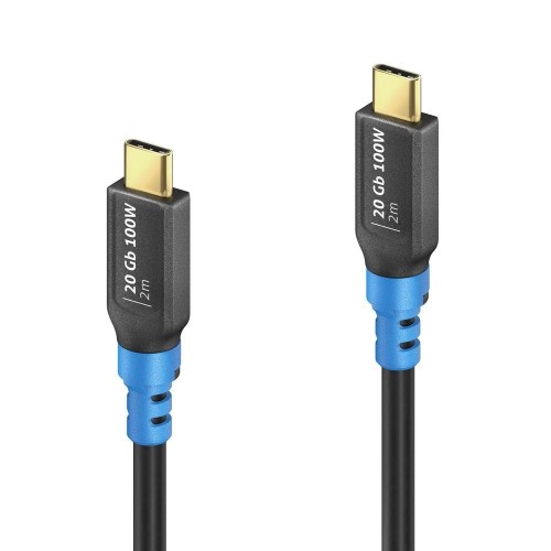 FI-U400-020 FLEXINSTALL USB-C Į USB-C KABELIS USB4 GEN2X2 20GBPS 100W 2M FI-U400-020 FLEXINSTALL USB-C Į USB-C KABELIS USB4 GEN2X2 20GBPS 100W 2M