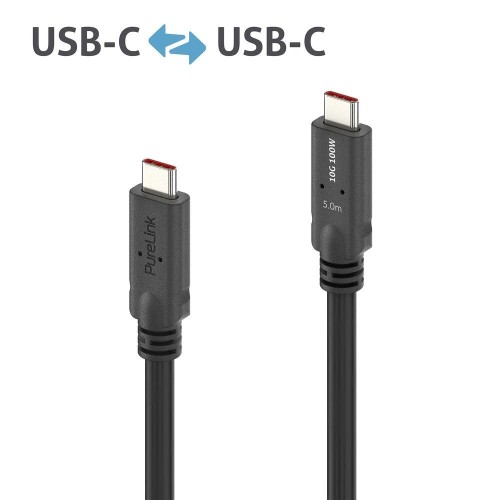 PI6500-050 USB-C Į USB-C KABELIS SU E-MARKER USB 3.2 GEN1X2 10GBPS, 100W - PUREINSTALL 5M PI6500-050 USB-C Į USB-C KABELIS SU E-MARKER USB 3.2 GEN1X2 10GBPS, 100W - PUREINSTALL 5M