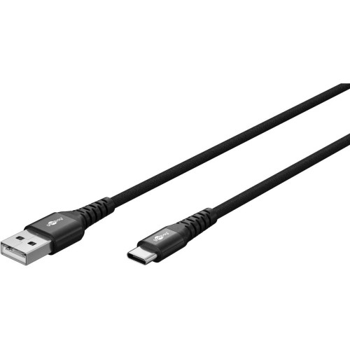 GOOBAY USB-C Į USB-A, TEKSTILINIS KABELIS, 15W, 1 M GOOBAY USB-C Į USB-A, TEKSTILINIS KABELIS, 15W, 1 M