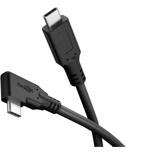 GOOBAY USB-C, GREITO ĮKROVIMO KABELIS 2 M, 100 W PD, USB4, 40 GBIT/S, 90° GOOBAY USB-C, GREITO ĮKROVIMO KABELIS 2 M, 100 W PD, USB4, 40 GBIT/S, 90°